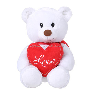 Nuovo orsacchiotto farcito peluche regalo di san valentino con <span class=keywords><strong>cuore</strong></span> rosso LOGO personalizzato all'ingrosso simpatico peluche peluche orsacchiotto bambola - Product Image 3