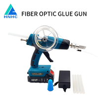 Pistolet à colle à fibre optique sans fil HXHY-526 avec batterie Li-ion pour la pose de câbles FTTH/FTTX et l'installation de fils