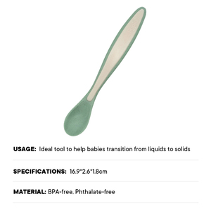 Nueva Cuchara de Entrenamiento para Autoalimentación, Funcional, de PP y TPE, para Ayudar a los Bebés a Transitar de Líquidos a Sólidos - Product Image 4