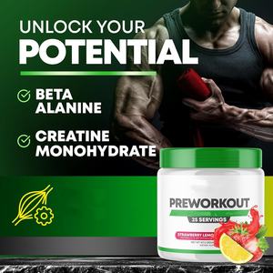 Ingredienti puliti e potenti integratore alimentare integratore alimentare sportivo con sapore naturale <span class=keywords><strong>Pre</strong></span>-allenamento in polvere - Product Image 5