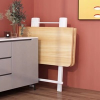 Table pliante carrée, petite table pliante portable pour appartement, table pliante simple pour location, maison, hôtel