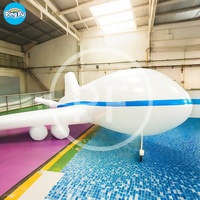 Modèle de bombardier gonflable géant pour la publicité extérieure, grand modèle d'avion pour la vente et la location