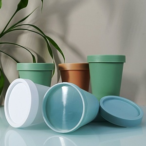 Envases de Plástico PP de 200g y 250g para Cosméticos, Crema, Exfoliante Corporal, Transparentes, Blancos y Negros, con Tapa, para Crema Corporal - Product Image 4