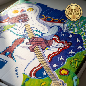 Boîte à pizza personnalisée avec logo, en <span class=keywords><strong>carton</strong></span> ondulé E-flute, toutes tailles sur mesure pour fabricant de boîtes à pizza, emballage <span class=keywords><strong>alimentaire</strong></span> en <span class=keywords><strong>carton</strong></span> - Product Image 1