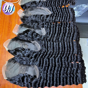 长至46英寸高清蕾丝封口13x4 360正面全蕾丝正面宽松体波体波假发，无胶高清透明蕾丝假发 - Product Image 4