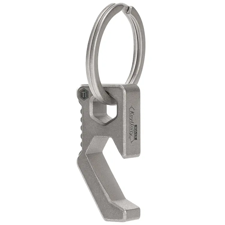 Hot-selling custom Edc Outdoor Key ring 2 In 1 Mini Titanium beer opener for men
