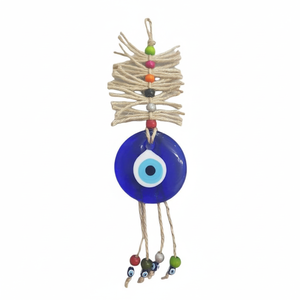 Ornement Macrame Evil Eye (25x7cm) Article décoratif pour la maison - Product Image 2