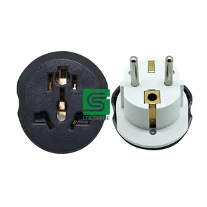 Conector de adaptadores certificado CE ROHS con enchufe de viaje de tiempo de servicio largo LED mejor diseñado