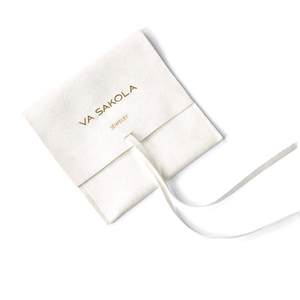 Custom Logo Printed Suede Microfiber Jewelry Packaging Bag Premium Microfiber Jewelry <b>Gift</b> Container - Product Image 6