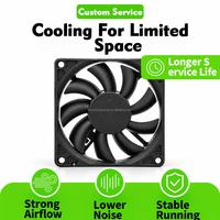 8015 DC 12V Lüfter Axiallüfter Doppelkugellager Kunststoffblatt 5V 12V 24V Kühlradiatorlüfter Bestfan 8015