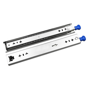 Correderas telescópicas de acero con rodamiento de bolas de alta resistencia, deslizador de montaje inferior de cierre suave para cocina, dormitorio, correderas para uso doméstico - Product Image 2
