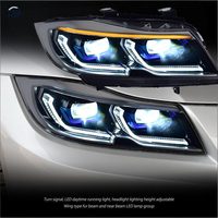 JYGD Phares LED professionnels Plug and Play pour BMW Série 3 E90 05-12, design de signalisation séquentielle moderne, projecteur de feux de route