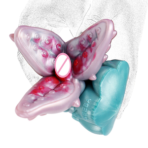 GEEBA Masturbatore Maschile in Silicone Morbido a Forma di Fiore con Fori, Giocattolo Sessuale per Adulti, Esercizio del Pene, Vagina Realistica - Product Image 5