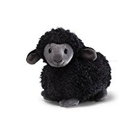 Clients OEM nouveau design jouets en peluche de mouton noir à longue fourrure