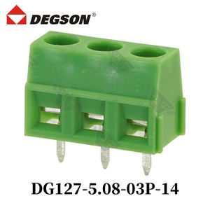 1 buah sekrup DG127-5.0-5.08-XXP-14-00ZH DEGSON blok TERMINAL PCB MKDSN1.5 KF127 5.0mm 5.08mm 2PIN 3PIN 250V 15A - Product Image 5