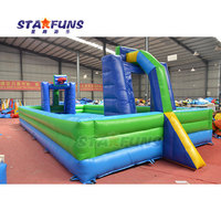 Nouveau design Grand terrain de football et de basket-ball gonflable extérieur en PVC pour enfants et adultes Jeux de sport