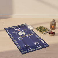 Tapis de prière électronique musulman sensible au toucher, tapis d'apprentissage du Salat avec Coran et Dua, tapis de prière islamique doux et pliable pour enfants