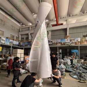 R & X-Generador de turbina eólica en espiral de eje vertical serie VAWT, 600W, 1KW, 5KW, 10KW, 24V, 48V, 96V, 220V, 380V, V, 10 años de garantía - Product Image 3