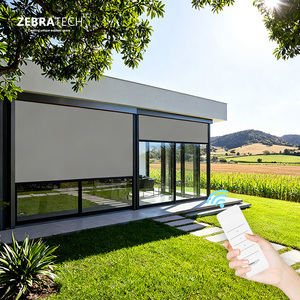 Tende a Rullo Elettriche Minimaliste con Zip Track per Esterni, Schermi Automatici per <span class=keywords><strong>Patio</strong></span>, Tende Motorizzate Retrattili per Tetto, Approvate CE - Product Image 3