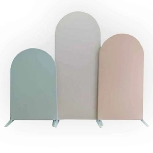 Marco de soporte de fondo arqueado, <span class=keywords><strong>arco</strong></span> de Ceremonia de globos, Floral, fiesta de boda - Product Image 3