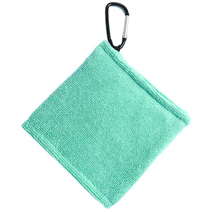 Toalla de Golf al por Mayor de 14*14cm con Alta Absorción de Agua y Gancho Mosquetón, Paño Absorbente de Sudor para Limpiar Palos de Golf - Product Image 4