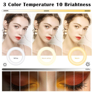 Lampe à distance 45 cm 18 pouces LED à gradation pour le maquillage vidéo Anneau de selfie Lampe circulaire 45 CM Anneau lumineux 18 pouces avec trépied - Product Image 3