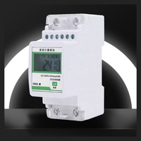 Medidor de Energía Monofásico Digital Eléctrico Prepago con Pantalla LCD para Montaje en Riel, DC1000V, Certificado CE, para Sistemas Fotovoltaicos RUIPEIN