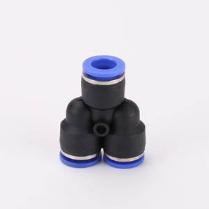 Raccord en T à connexion rapide PY pour composants pneumatiques, tube PU de 8 mm, raccord en T réducteur PW10 et PY4 - Pièces pneumatiques à diamètre égal - Product Image 1