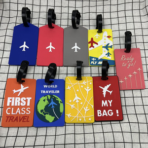 Direct Factory PVC Ultra-<b>light</b> Soft-Rubber Luggage Tags Airplane Boarding Pass-Style Anti-Loss Leisure Travel <b>Suitcase</b> Pendants - Product Image 1