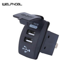 Chargeur de <span class=keywords><strong>voiture</strong></span> double USB haute fiabilité 12V 24V avec couvercle, <span class=keywords><strong>borne</strong></span> de charge <span class=keywords><strong>rapide</strong></span> 5V 3.1A pour véhicules tout-terrain, VTT, UTV, applications <span class=keywords><strong>électrique</strong></span>s - Product Image 3