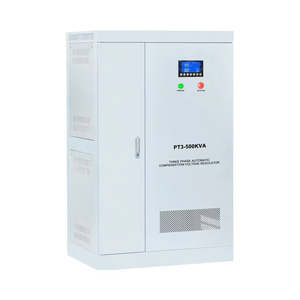 Régulateur <span class=keywords><strong>de</strong></span> <span class=keywords><strong>tension</strong></span> automatique triphasé <span class=keywords><strong>de</strong></span> type servo <span class=keywords><strong>KEBO</strong></span> AVR PT3-500KVA AC 50/60Hz Haute efficacité 0,95 Certifié CE - Product Image 1