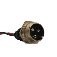 Connecteur de charge de batterie 3 broches en ligne, prise jack, câble d'alimentation, prise 3 pôles, accessoires de cyclisme, trottinette électrique