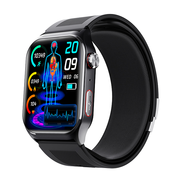 F520 ECG Smart Watch Air Pump Blood Pressure Sleep Monitoring Breathing Training Sedentary Reminder Health Smart Watch