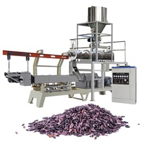 Ligne de production d'extrusion de riz enrichi en nutriments entièrement automatique 1500 kg/h en acier inoxydable pour usine de riz synthétique