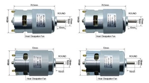 มอเตอร์แปรงถ่านกระแสตรง24V มอเตอร์288W 12V 6000รอบต่อนาทีมอเตอร์แปรงถ่านกระแสตรง24V 12000RPM 795-288W - Product Image 2