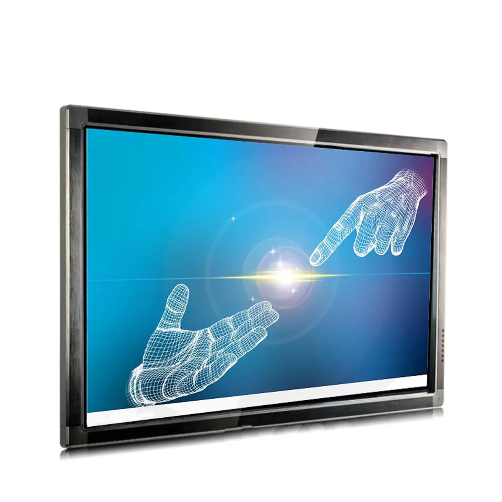 رقيقة جدا شاشة تعمل باللمس بالسعة مشغّل LCD الحائط الروبوت عرض إعلاني الإشارات الرقمية