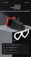 Feu arrière de vélo LED en forme de cœur imperméable IPX6, 6 modes, batterie rechargeable, léger, longue portée, sécurité de conduite nocturne, ABS