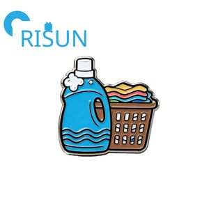 Wholesale Custom Cartoon Fresh Blossom Scent <strong>Laundry</strong> <strong>Liquid</strong> Enamel Pin Badge Bleaching Sud Vibes <strong>Laundry</strong> Detergent Enamel Pins - Product Image 4