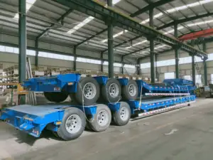 Multi-purpose Low-flat Trailer Four-wire And Eight-axle Low-flat Semi-trailer