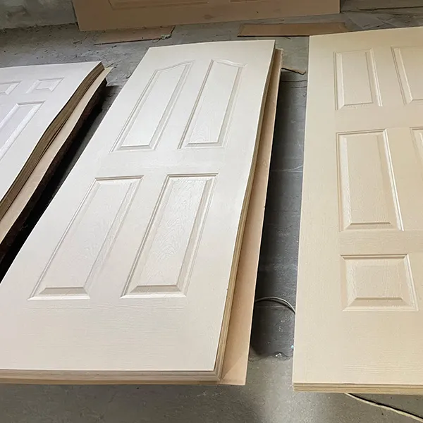 2.7 مللي متر تصميم مصبوب HDF خشب إم دي إف الباب الجلد الأبيض التمهيدي الباب الجلد