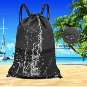กระเป๋าเป้สะพายหลังแบบมีเชือกผูก ผลิตตามสั่ง ขายส่ง ผ้าโพลีเอสเตอร์ กันน้ำ ใช้ได้ทั้งชายและหญิง เหมาะสำหรับกีฬาและฟิตเนส - Product Image 3