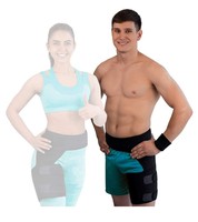 Soutien inguinal, attelle de compression inguinale pour flexeurs de la hanche, attelle réglable pour soulager la douleur sciatique et manchon de compression pour les adducteurs de la cuisse