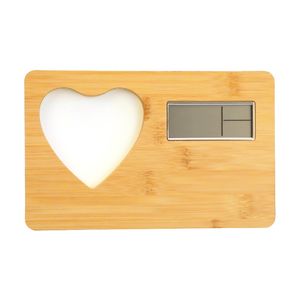 Sublimación térmica en blanco Sigital Watch Time Mesa de madera DIY Impreso bBlank Memorial Photo fFame Home Table Decoration Gift - Product Image 5