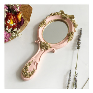 Zwo YRX S003 — miroir de maquillage Vintage sculpté, miroir vanité à la main, décoration de Table de Style palais européen - Product Image 5