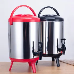 VICTORE优质不锈钢PU保温茶桶双壁热水瓶桶咖啡奶茶