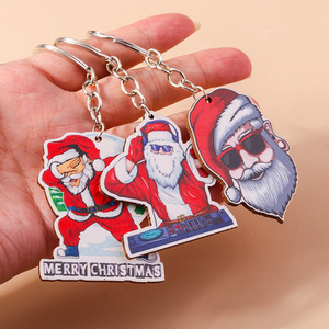 Accessoires Weny, porte-clés Père Noël, dessin animé de Noël personnalisé, ski cool - Product Image 2