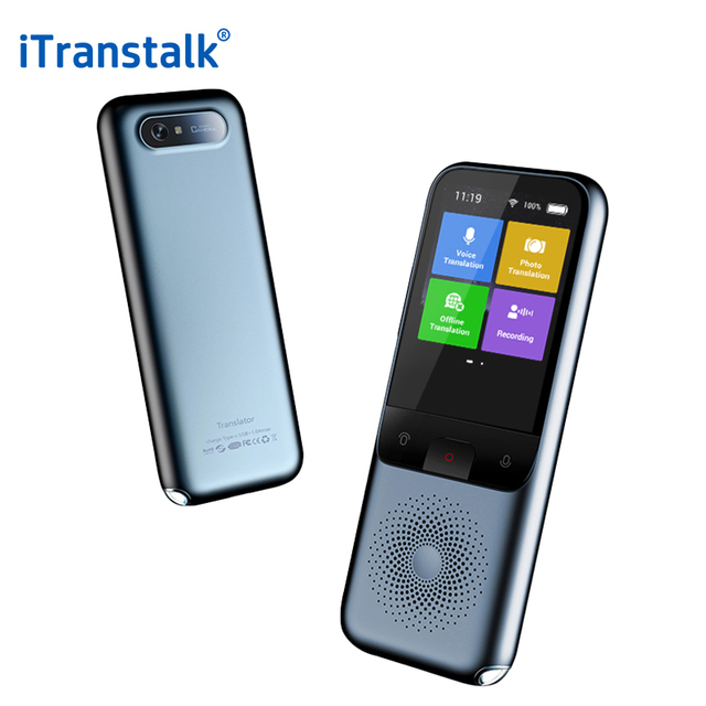 Itranstalk Portable 134 Multi-language Mutual Simultaneous Voice Photo Electronic Smart Language Translator