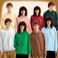 Yüksek Kaliteli Sokak Giyim Tarzı Düz Renk Kışlık Nakış Baskılı Polyester/Pamuk Regular Fit Polar 350G Özel LOGO Erkek Kapüşonlu Sweatshirt