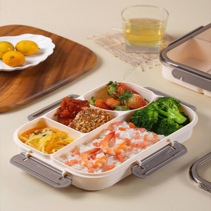 Juego de Loncheras Portátiles de Acero Inoxidable SYH703 al por Mayor, Contenedor de Alimentos Libre de BPA para Estudiantes, Empaque para Almuerzos Escolares - Product Image 5