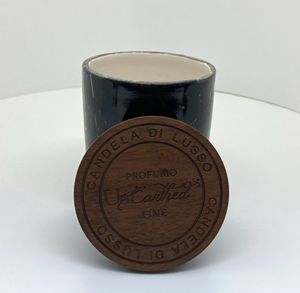 Tapa de vela personalizada de madera contrachapada de MDF de forma redonda, sensación de tacto suave, logotipo de grabado profundo, tapas de madera de nogal para Color tarros - Product Image 5